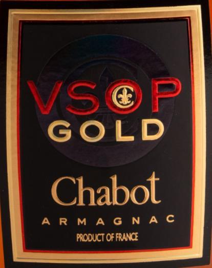 chabot vsop gold armagnac, armagnac, france