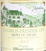 Domaine Billaud-Simon Mont de Milieu, Chablis Premier Cru, France