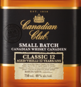 加拿大俱乐部经典12年小批量加拿大威士忌(Canadian Club Classic Aged 12 Years Small Batch Canadian Whisky, Ontario, Canada)