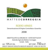 馬迪歐克萊佳阿內(nèi)斯白葡萄酒(Matteo Correggia Arneis, Roero DOCG, Italy)