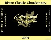 葉楊谷比斯特羅經(jīng)典霞多麗干白葡萄酒(Cottonwood Canyon Vineyard Bistro Classic Chardonnay, Santa Maria Valley, USA)