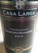 拉爾加瓊瑤漿干白葡萄酒(Casa Larga Gewurztraminer, Finger Lakes, USA)