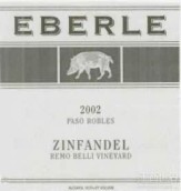 埃貝爾里莫貝里園仙粉黛干紅葡萄酒(Eberle Remo Belli Vineyard Zinfandel, Paso Robles, USA)