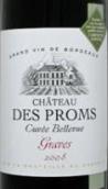 柏龍酒莊蓓蕾薇紅葡萄酒(Chateau des Proms Cuvee Bellevue, Graves, France)