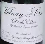 勒桦酒庄橡树（沃尔奈一级园）红葡萄酒(Maison Leroy Clos des Chenes, Volnay 1er Cru, France)