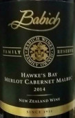 百祺家族珍藏梅洛赤霞珠馬爾貝克干紅葡萄酒(Babich Family Reserve Merlot Cabernet Malbec, Hawke's Bay, New Zealand)