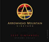 箭頭山酒莊仙粉黛干紅葡萄酒(Arrowhead Mountain Vineyard Zinfandel, Sonoma Valley, USA)