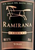 奇駿莊園珍藏西拉干紅葡萄酒(Ventisquero Ramirana Reserva Syrah, Maipo Valley, Chile)