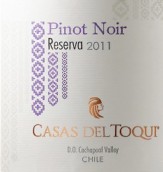 托奇珍藏黑皮諾干紅葡萄酒(Casas del Toqui Reserva Pinot Noir, Cachapoal Valley, Chile)