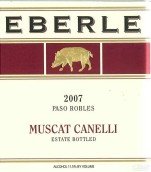 埃貝爾酒莊裝瓶白麝香甜白葡萄酒(Eberle Estate Muscat Canelli, Paso Robles, USA)