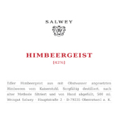 薩爾維酒莊精餾樹莓蒸餾酒(Weingut Salwey Himbeergeist Destillat Von Himbeeren, Baden, Germany)