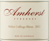 阿姆斯特沃特柯林斯西拉干紅葡萄酒(Amherst Walter Collings Shiraz, Pyrenees, Australia)