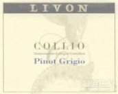 利芬灰皮諾干白葡萄酒(Livon Pinot Grigio, Dolegna del Collio, Italy)