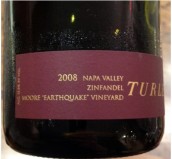 戴利摩爾地震園仙粉黛干紅葡萄酒(Turley Wine Cellars Moore Earthquake Vineyard Zinfandel, Napa Valley, USA)