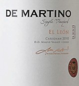 德馬丁諾單一園佳麗釀干紅葡萄酒(De Martino Single Vineyard El Leon Carignan, Maule Valley, Chile)