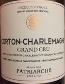帕緹亞父子酒莊科爾登-查理曼特級園）白葡萄酒(Patriarche Pere et Fils Corton-Charlemagne Grand Cru, Cote de Beaune, France)