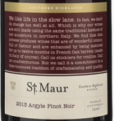 圣冒爾菱花黑皮諾紅葡萄酒(St. Maur Wines Argyle Pinot Noir, Southern Highlands, Australia)