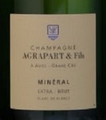 阿格帕特父子礦物極干型白中白香檳(Champagne Agrapart & Fils Mineral  Extra Brut Blanc de Blancs, Champagne, France)