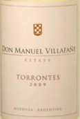 維亞法雷特濃情干白葡萄酒(Don Manuel Villafane Estate Torrontes, Mendoza, Argentina)