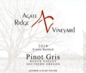 瑪瑙嶺精選灰皮諾白葡萄酒(Agate Ridge  Estate Pinot Gris, Rogue Valley, USA)