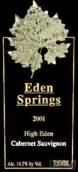 伊頓泉高伊頓赤霞珠干紅葡萄酒(Eden Springs High Eden Cabernet Sauvignon, Eden Valley, Australia)