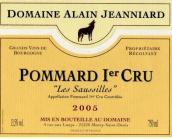 阿蘭·讓尼婭酒莊紹姿（玻瑪一級園）紅葡萄酒(Alain Jeanniard Les Saussilles, Pommard Premier Cru, France)