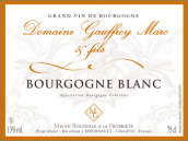 戈弗瓦父子酒莊勃艮第干白葡萄酒(Domaine?Gauffroy?Marc?&?Fils Bourgogne Blanc, Burgundy, France)