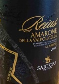 萨托利酒庄瑞斯阿玛罗尼经典红葡萄酒(Sartori Reius Amarone della Valpolicella Classico DOC, Veneto, Italy)