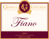 吉納利菲亞諾干白葡萄酒(Gianelli Vineyards Fiano, Tuolumne County, USA)