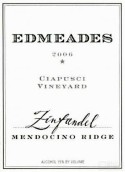 埃德米賽普希園仙粉黛干紅葡萄酒(Edmeades Ciapusci Vineyard Zinfandel, Mendocino Ridge, USA)