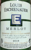 路易斯·艾绍尔梅洛红葡萄酒(Louis Eschenauer Merlot, Pays d'Oc, France)