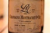 路西安僧侶夏山-蒙哈榭一級園凱樂瑞園白葡萄酒(Lucien Le Moine Chassagne-Montrachet Caillerets, Chassagne-Montrachet, France)