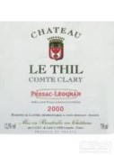 Chateau Le Thil Comte Clary Blanc, Pessac Leognan, France
