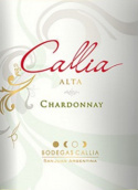 高麗雅酒莊阿爾塔霞多麗干白葡萄酒(Bodegas Callia Alta Chardonnay, San Juan, Argentina)