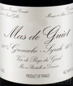 古伊奥特歌海娜西拉干红葡萄酒(Mas de Guiot Grenache - Syrah, Vin de Pays du Gard, France)