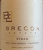 布樂肯酒莊西拉紅葡萄酒(Brecon Syrah, Central Coast, USA)