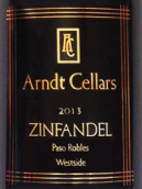 阿恩特酒莊維賽園仙粉黛干紅葡萄酒(Arndt Cellars Westside Zinfandel, Paso Robles, USA)