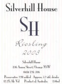 銀山園奧蘭治雷司令干白葡萄酒(Silverhill House Orange Riesling, Orange, Australia)