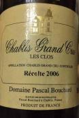 帕斯卡布夏德夏布利丘干白葡萄酒(Pascal Bouchard Les Clos, Chablis Grand Cru, France)