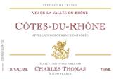 查爾斯托馬斯酒莊羅訥河谷丘紅葡萄酒(Charles Thomas, Cotes du Rhone, France)