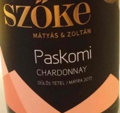 索克馬加什霞多麗干白葡萄酒(Szoke Matyas Chardonnay, Matraalja, Hungary)