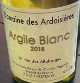 阿杜瓦西酒莊艾吉爾白葡萄酒(Domaine des Ardoisieres Argile Blanc, Vins des Allobroges, France)