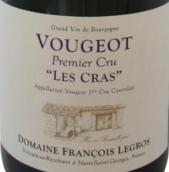 弗朗索瓦勒格羅酒莊格拉斯園干紅葡萄酒(Domaine Francois Legros Les Cras, Vougeot Premier Cru, France)