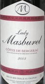 Chateau Masburel Lady Masburel, Cotes de Bergerac, France