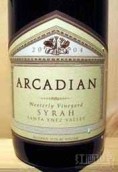 Arcadian Winery Westerly Vineyard Syrah, Santa Ynez Valley, USA