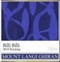 蓝脊山比莉比莉雷司令白葡萄酒(Mount Langi Ghiran Billi Billi Riesling, Grampians, Australia)