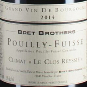 布雷兄弟雷斯（普伊-富賽）白葡萄酒(Bret Brothers Climat Le Clos Reyssie, Pouilly Fuisse, France)