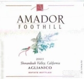 阿馬多爾山麓艾格尼科干紅葡萄酒(Amador Foothill Winery Aglianico, Shenandoah Valley, USA)