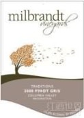 Milbrandt Vineyards Traditions Pinot Gris, Columbia Valley, USA