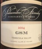 帕倫博GSM混釀干紅葡萄酒(Palumbo Family Vineyards GSM, Temecula Valley, USA)